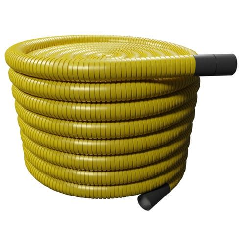 Flexi Duct Perforated Gas - 110mm (O.D.) x 50mtr Yellow Coil