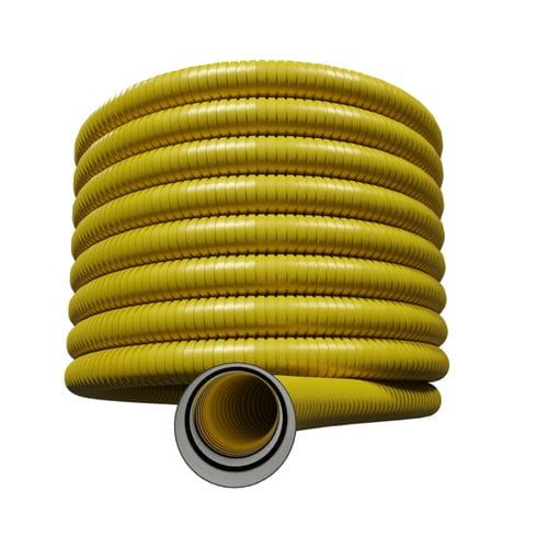 Flexi Duct Unperforated Gas - 63mm (O.D.) x 50mtr Yellow Coil