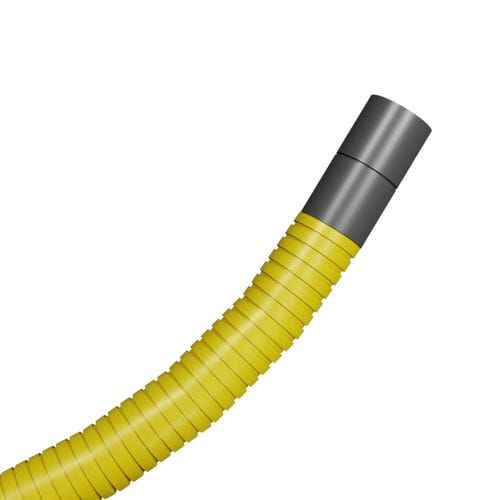 Flexi Duct Perforated Gas - 80mm (O.D.) x 50mtr Yellow Coil