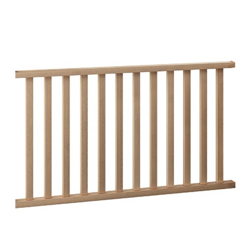 Composite Balustrade Hand Rail & Spindle Kit - 1150mm x 1640mm Autumn