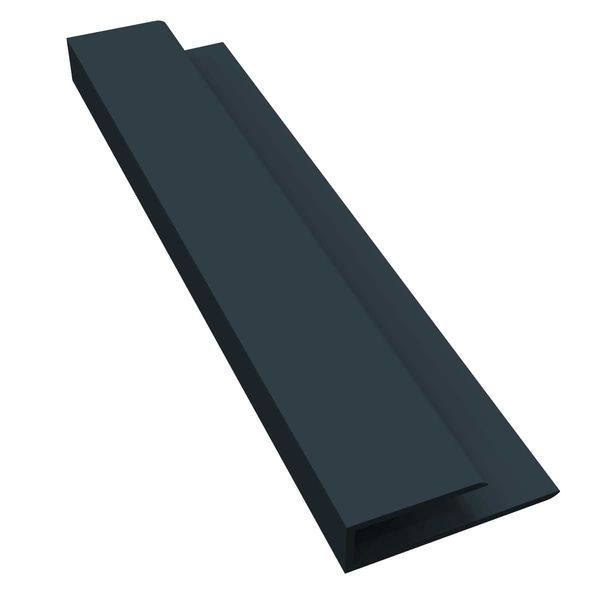 Hollow Soffit J Trim - 5mtr Anthracite Grey Smooth