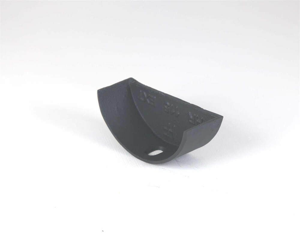 Cast Iron Half Round Gutter Internal Stopend - 100mm Primed