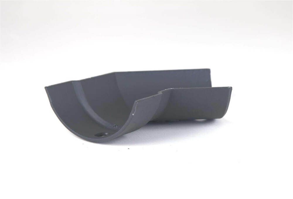 Cast Iron Half Round Gutter Right Hand Angle - 135 Degree x 125mm Primed