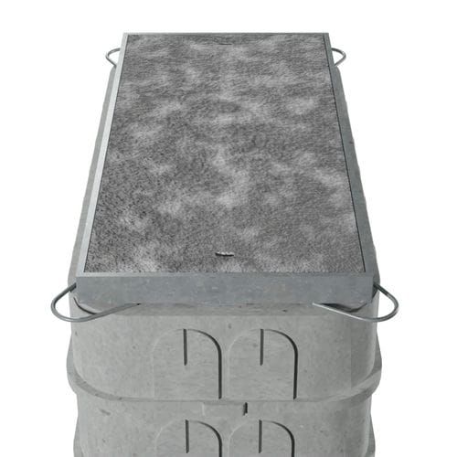 BT Quadbox Duct Access Cover Concrete for 915mm x 445mm Chamber