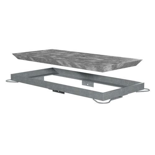 BT Quadbox Duct Access Cover Concrete for 915mm x 445mm Chamber