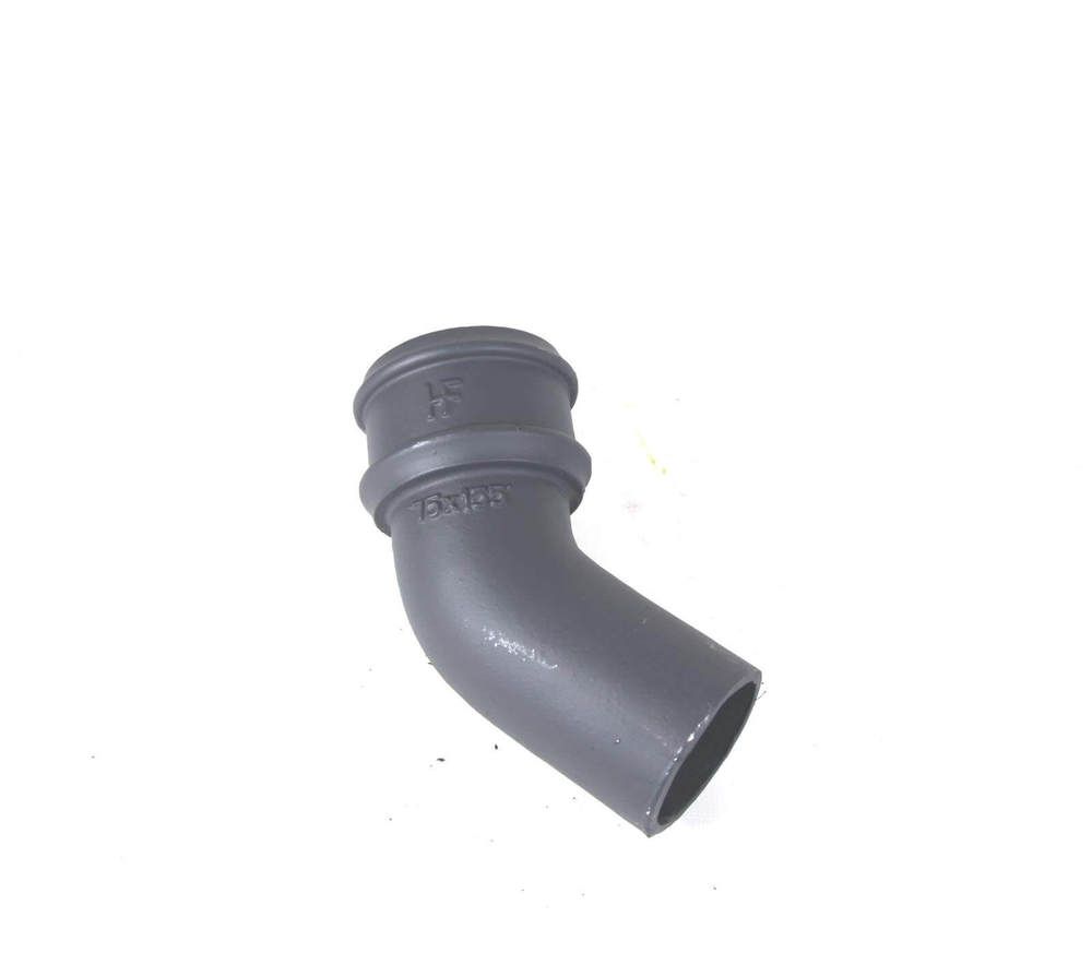 Cast Iron Round Downpipe Bend - 135 Degree x 100mm Primed