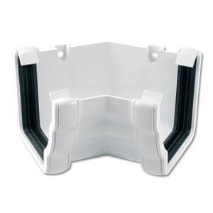 FloPlast Ogee Gutter Internal Angle - 135 Degree x 110mm x 80mm White