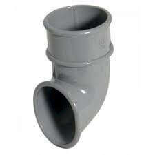 Round Downpipe Shoe - 68mm Grey
