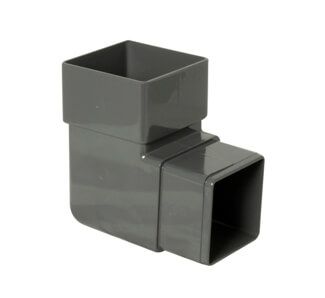 Square Downpipe Bend - 92.5 Degree Anthracite Grey