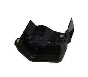 FloPlast PVC Square to Cast Iron Ogee Left Hand Guter Adaptor - Black