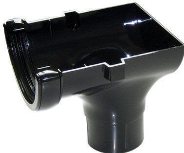 FloPlast Mini Gutter Stopend Outlet - 76mm Black