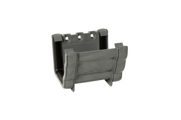 FloPlast Ogee Gutter Union Bracket - 110mm x 80mm Anthracite Grey