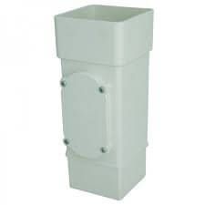 FloPlast Square Downpipe Access Pipe - 65mm White