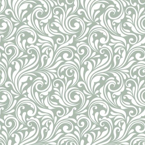 Acrylic Shower Wall Panel - 1200mm x 2400mm x 4mm Victorian Floral Sage