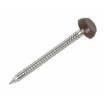 Plastic Headed Nails - 65mm Brown - Box of 100