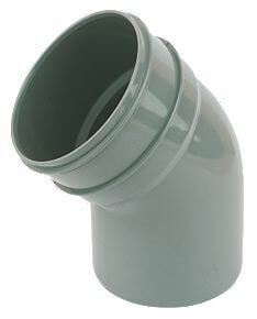 Industrial/ Xtraflo Downpipe Solvent Weld Offset Bend Bottom - 110mm Grey