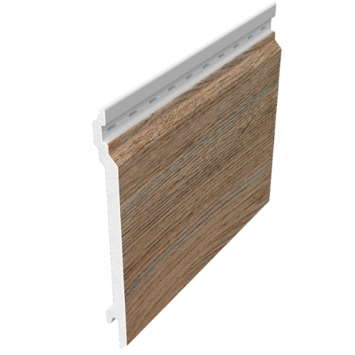 Natura Wood Effect Cladding With V-Groove - 150mm x 5mtr Barnwood Oak - Pack of 4