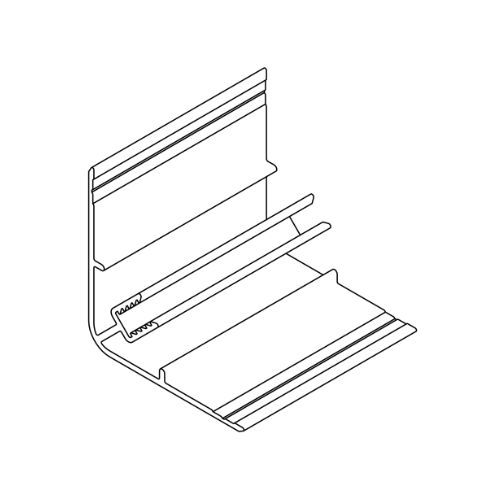 Aluminium Cladding Two Part External Corner - 5650mm Natural Oak