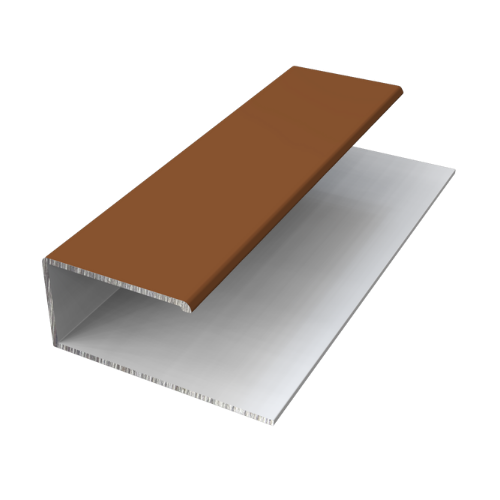 Natura Cladding Aluminium J Edge Trim - 5mtr For Siberian Larch - Pack of 2
