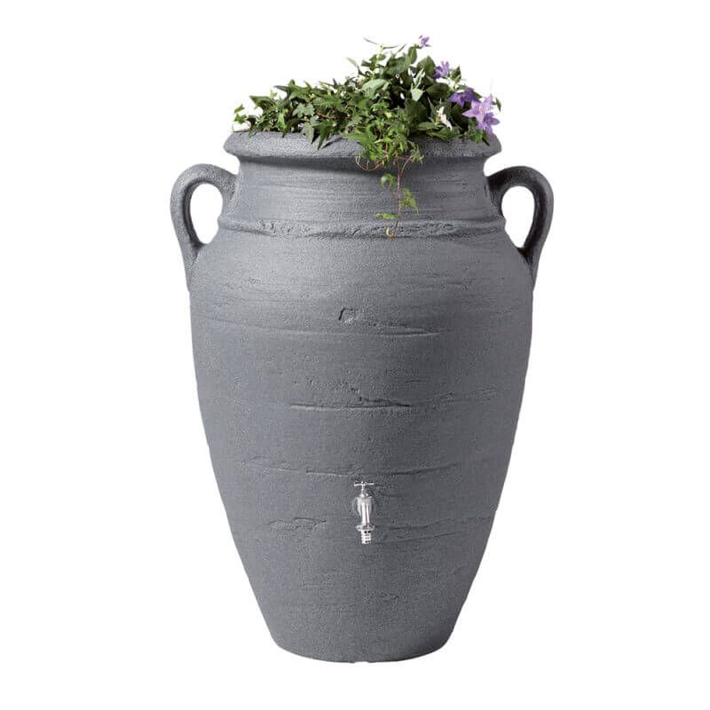 Antique Amphora Water Butt - Dark Granite 250 Litre