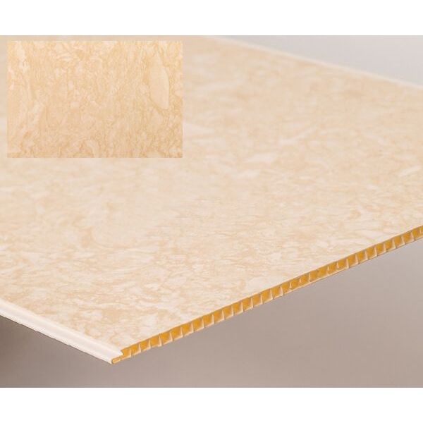 Storm Internal Cladding Panel - 250mm x 2700mm x 5mm Tavertine Marble - Pack of 4 - For Bathrooms/ Kitchens/ Ceilings