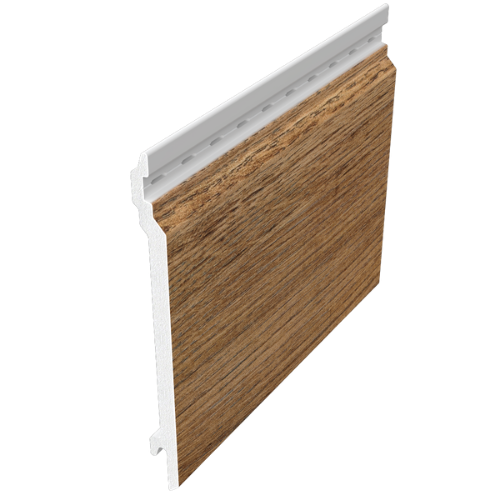 Natura Wood Effect Cladding With V-Groove - 150mm x 5mtr Malted Oak - Pack of 4
