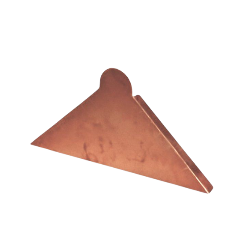 Copper Roll Top Roof Ridge Stop End - 80mm Side
