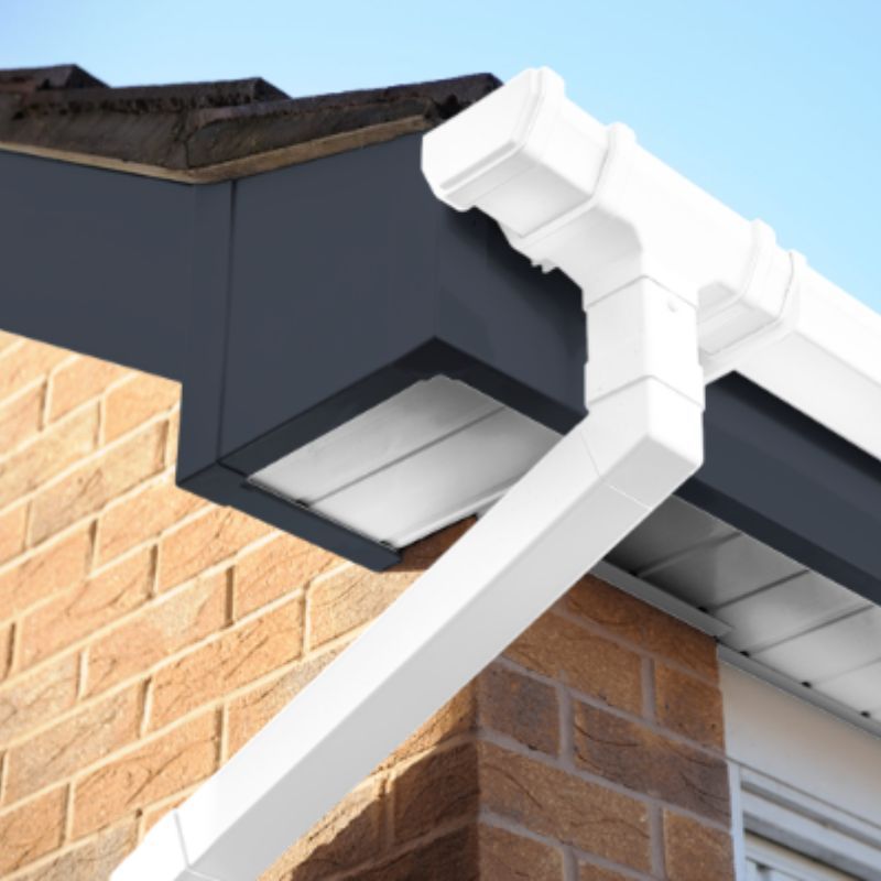 150mm Dark Grey Smooth Fascia Board - 18mm x 5mtr