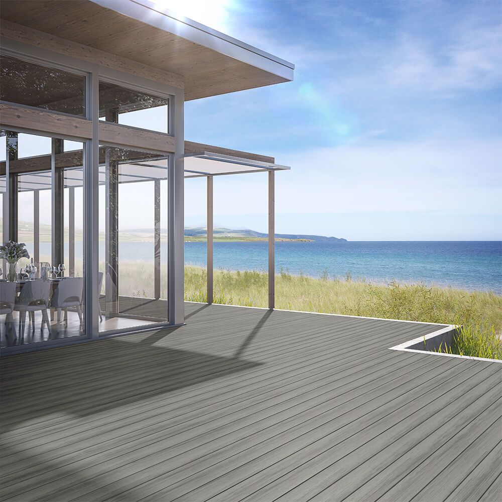 Mineral Composite Decking Plank Sierra - 22mm (H) x 3660mm (L) x 235mm (W)