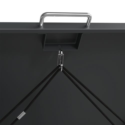 Ecoscape Single Bin Store with Lid - 680mm x 800mm x 1160mm Charcoal