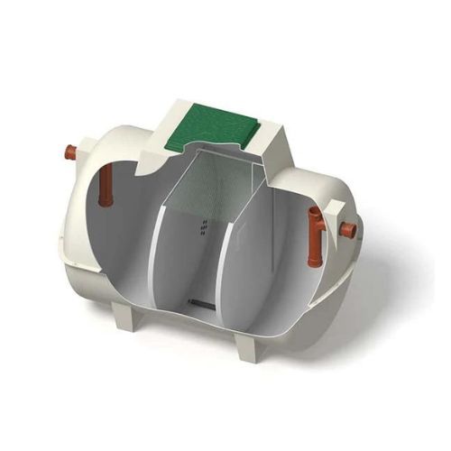 Marsh ENCO 6 Person Sewage Treatment Plant with Beacon Alarm & 750mm Riser - Gravity Outlet