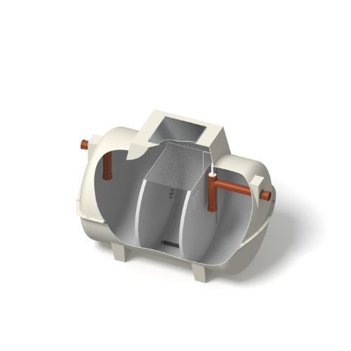 Marsh ENSIGN ULTRA 4 Person Sewage Treatment Plant with 250mm Riser - Gravity Outlet