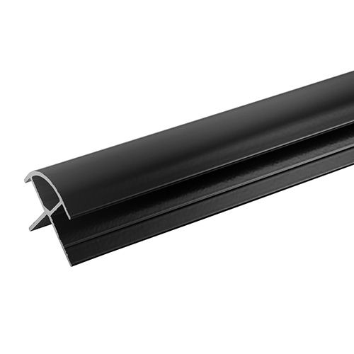 Laminate Shower Wall Angle External - 2450mm Black Silk