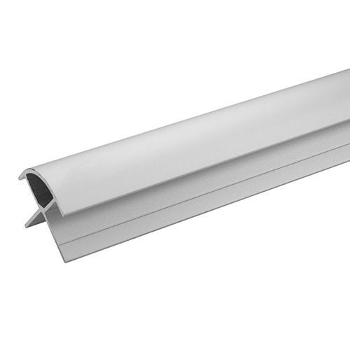 Laminate Shower Wall Angle External - 2450mm Satin Silver