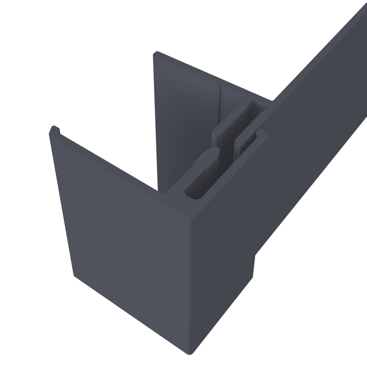 Weatherboard Cladding Reveal Liner  Trim - 3mtr Anthracite Grey