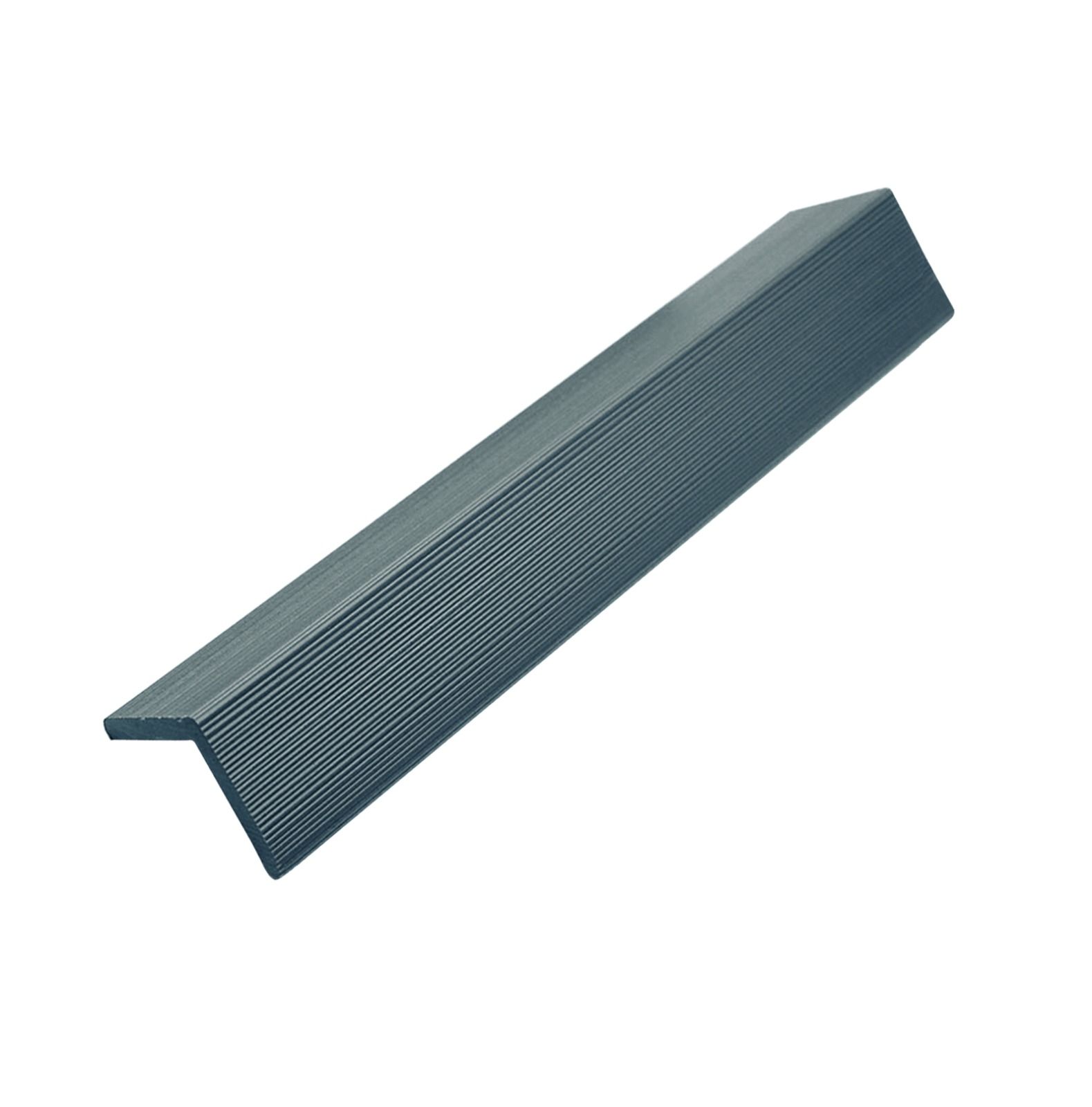 Standard Slatted Composite Cladding Edge Seal - 50mm x 3.6mtr Grey