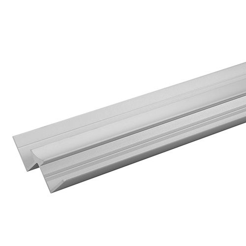 Laminate Shower Wall Angle Internal - 2450mm Satin Silver