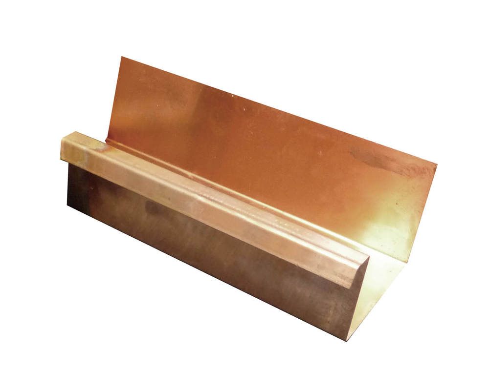 Copper Large Box Gutter - 115mm x 2.4mtr Length