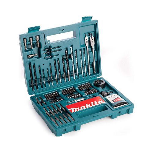 Makita Multi Material Drill & Screwdriver Bits Accessory Set - 100 Pieces