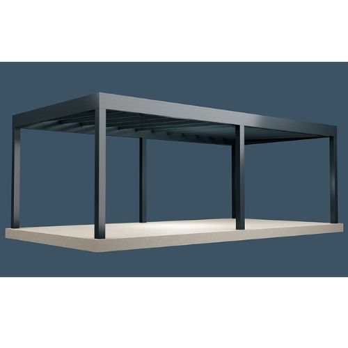 Simplicity Free Mono Aluminium Pergola - 7000mm x 4000mm Rectangle - Black