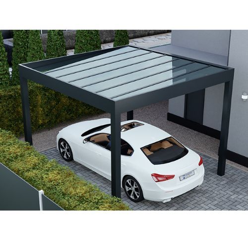 Simplicity Free Mono Aluminium Pergola - 3000mm x 3000mm Square - Black