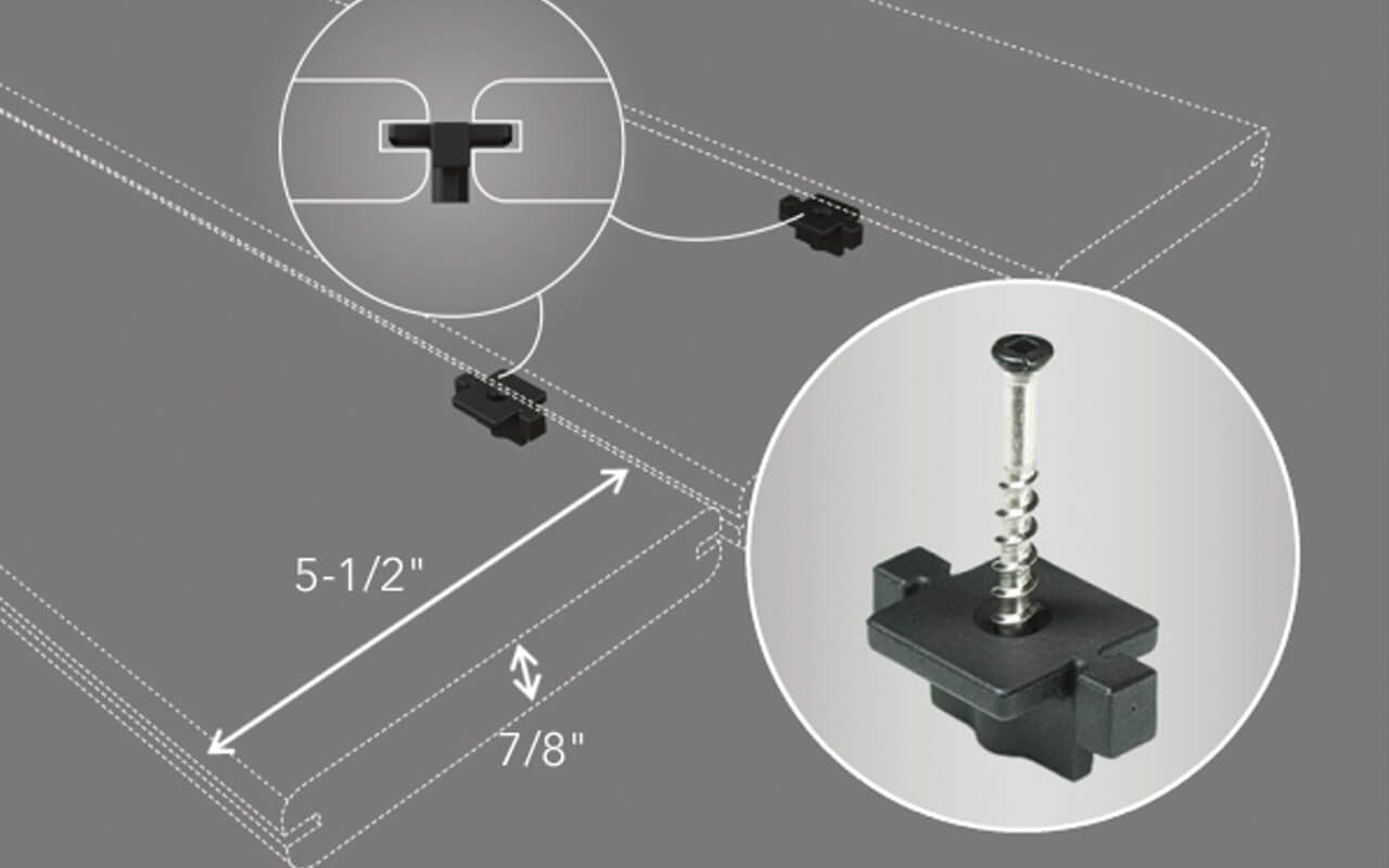 Mineral Composite Decking Fasteners And Adaptor - Pack of 200