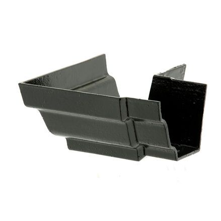Cast Iron H16 Ogee Gutter External Angle - 90 Degree x 150mm Black