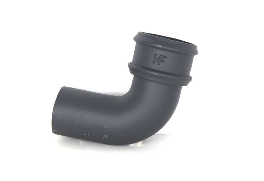 Cast Iron Round Downpipe Bend - 92.5 Degree x 150mm Primed