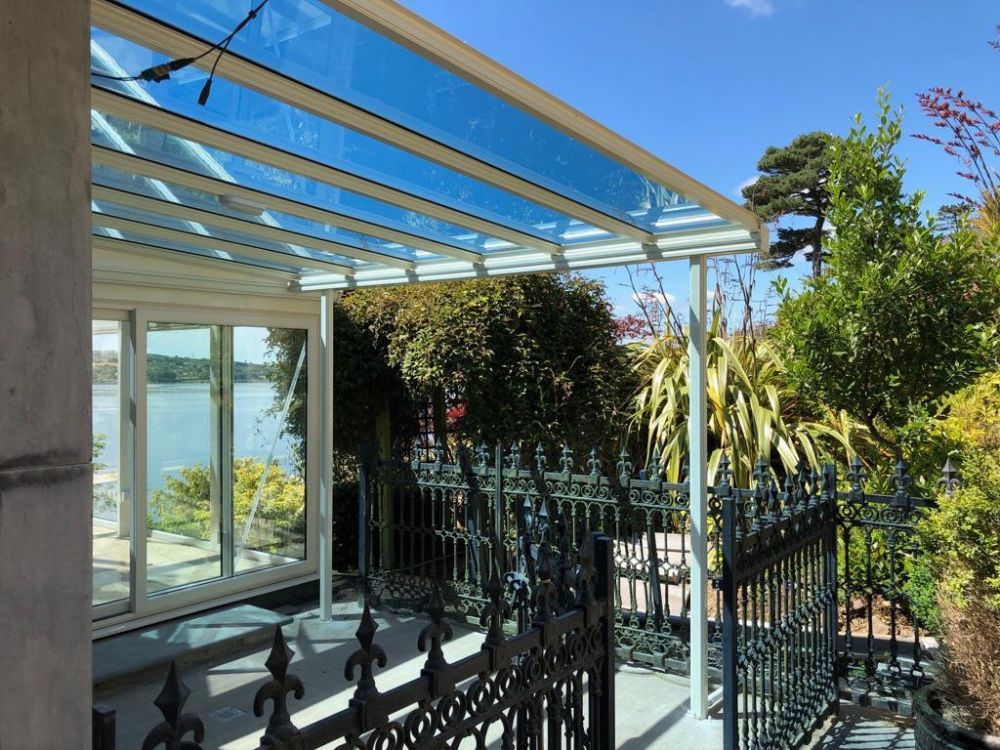 Simplicity 6 Aluminium Pergola / Veranda - 1000mm x 2500mm Rectangular - White