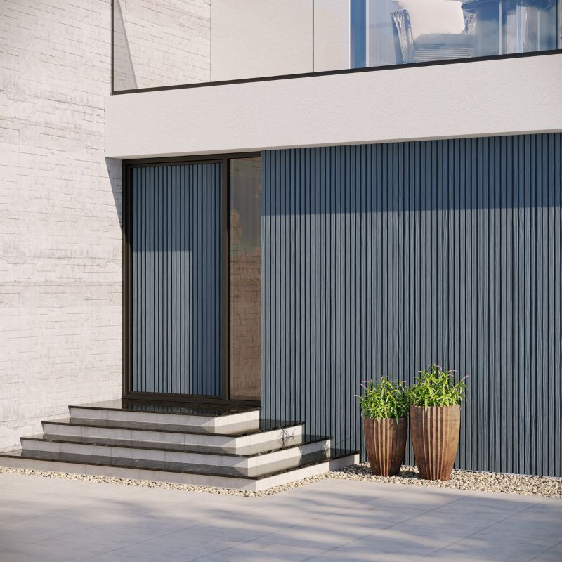 Standard Composite Slatted Cladding - 168mm x 3.6mtr Grey