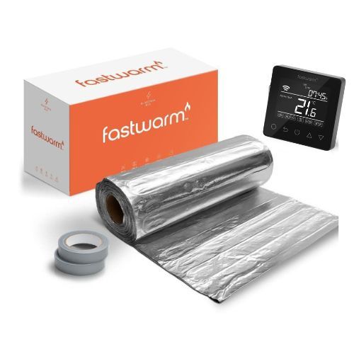 Fastwarm Electric Underfloor Heating Foil Mat - 1m2 - Fastwarm Wifi Black