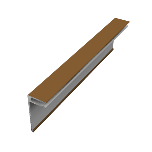 Natura Cladding Aluminium Ventillator Cover Trim - 5mtr For Malted Oak - Pack of 2