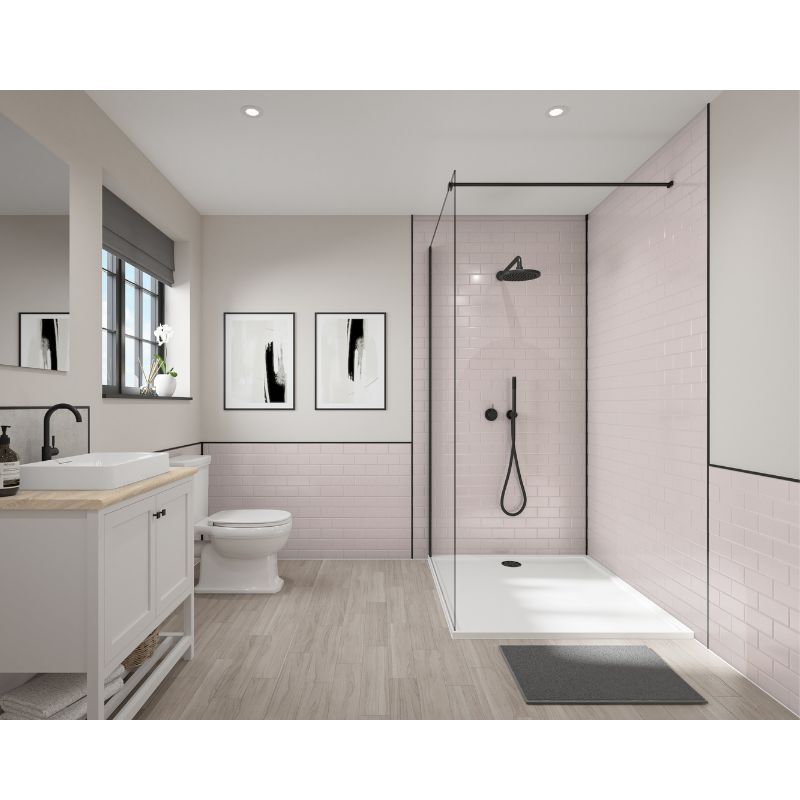 Compact Composite Vertical Wall Panel - 2440mm x 1220mm x 3mm - Blush
