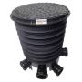 Inspection Chamber Set with Polypropylene Cover - 450mm Diameter For 110mm Drainage